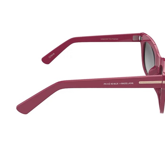 Prive Revaux sunglasses Burgundy, The Clique, new in box - Picture 6 of 8